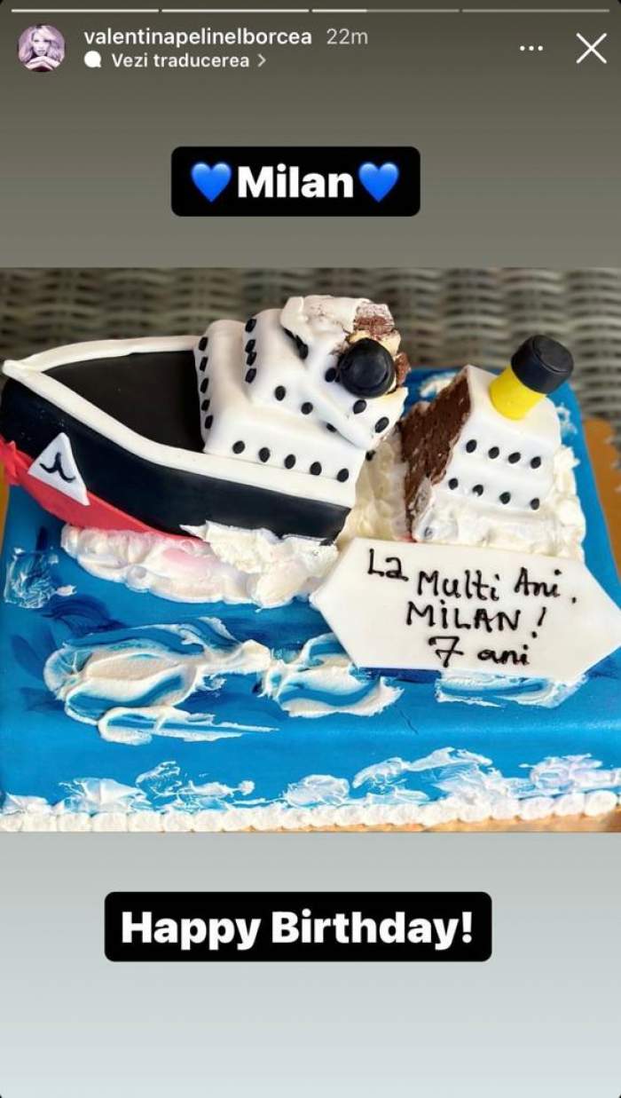 Sărbătoare în familia lui Cristi Borcea! Milan, fiul lui și al Valentinei Pelinel a împlinit astăzi 7 ani / FOTO