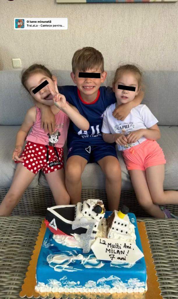 Sărbătoare în familia lui Cristi Borcea! Milan, fiul lui și al Valentinei Pelinel a împlinit astăzi 7 ani / FOTO