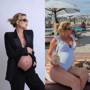 Cum arată Sensy însărcinată în 6 luni. Influencerița a postat imagini cu burtica de gravidă: „Bebe la plajă” / FOTO