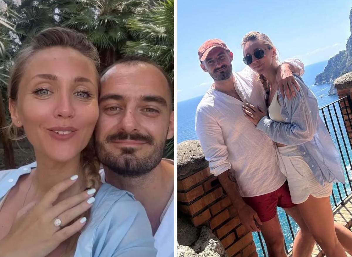 Colaj Ana Odagiu și Conrad Mericoffer Colaj Ana Odagiu și Conrad Mericoffer, după ce vedeta a fost cerută în căsătorie