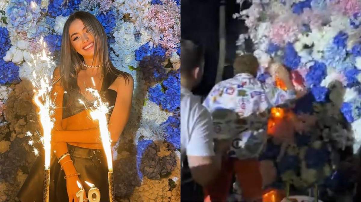 Iuliana Beregoi, moment incendiar la propriu, la ziua ei de naștere! Decorul cu flori a luat foc / FOTO