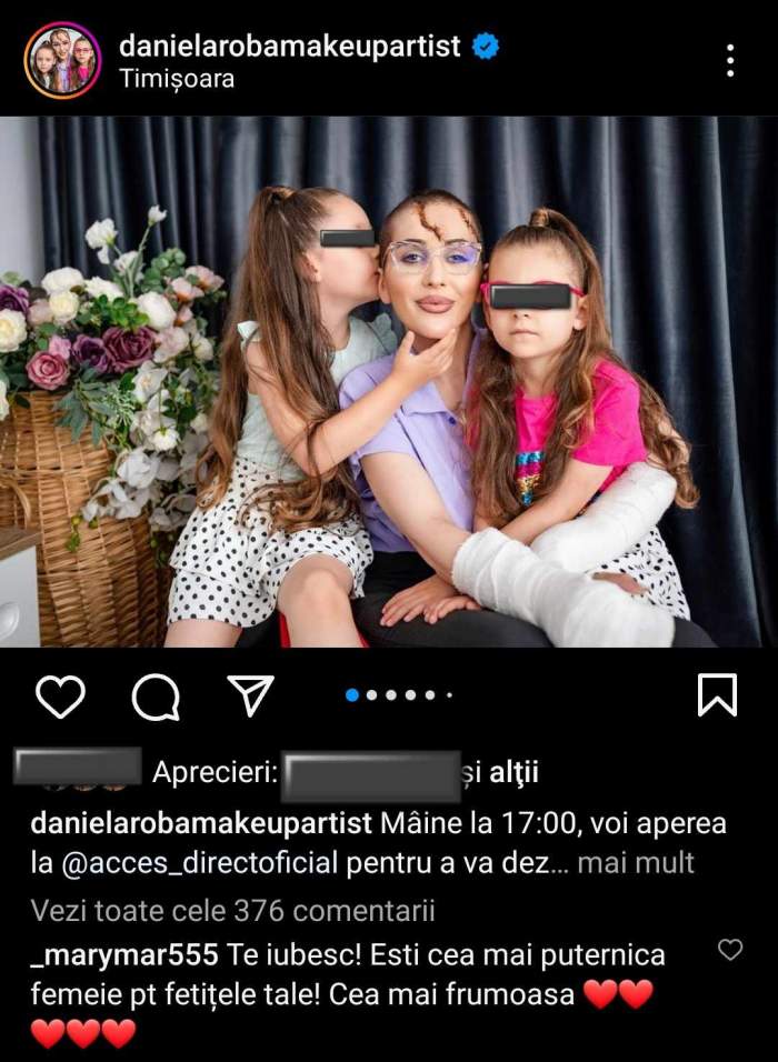 Alina Marymar, mesaj emoționant pentru Dana Roba. Ce i-a transmis iubita lui Tzancă Uraganu: „Cea mai frumoasă...” / FOTO