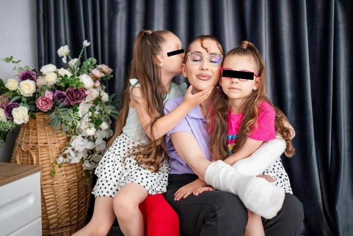 Fetițele Danei Roba au fost martore la fapta tatălui lor. Make-up artistul susține ca va apela la psiholog: "Acest monstru a lăsat traume…”