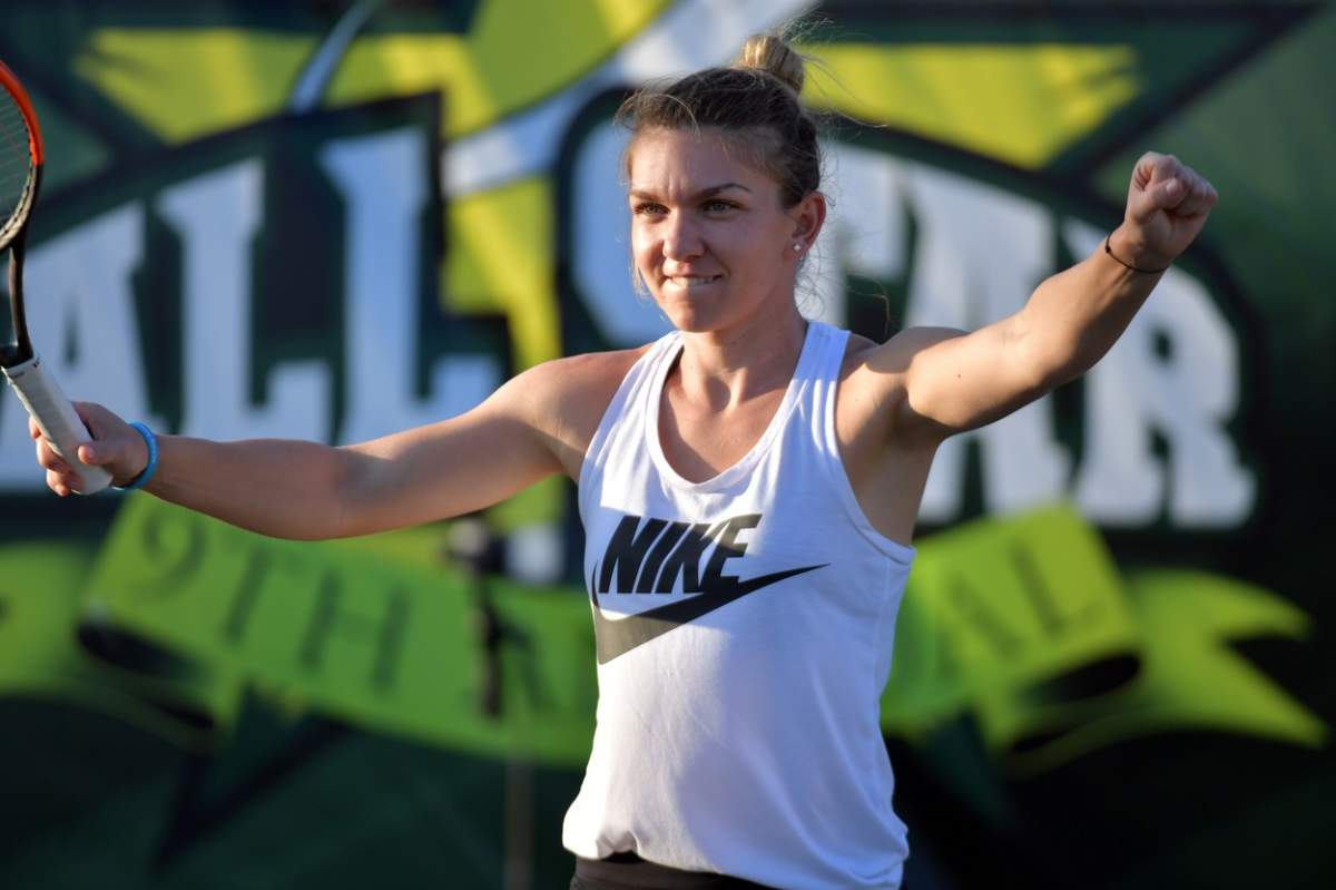 simona halep teren tenis