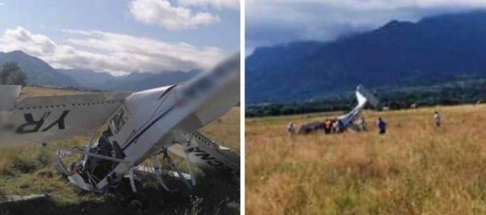 Colaj avionul care s-a prăbușit în Brașov