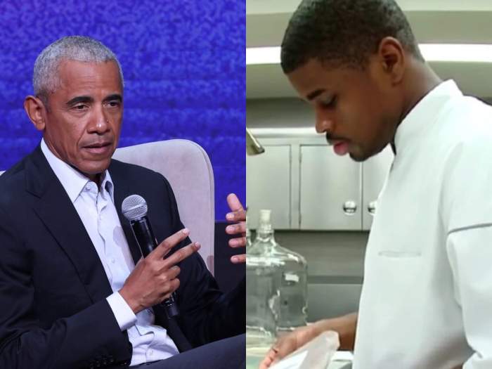 Colaj 	Barack Obama și bucătarul lui care a murit, Tafari Campbell