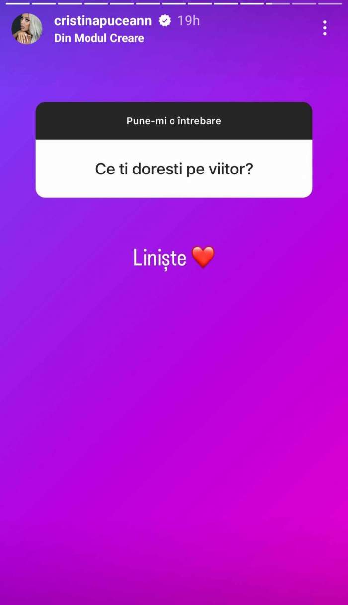 Ce își dorește Cristina Pucean de la viitorul ei, după presupusa despărțire de Bogdan de la Ploiești. Mărturisirea făcută de dansatoare / FOTO