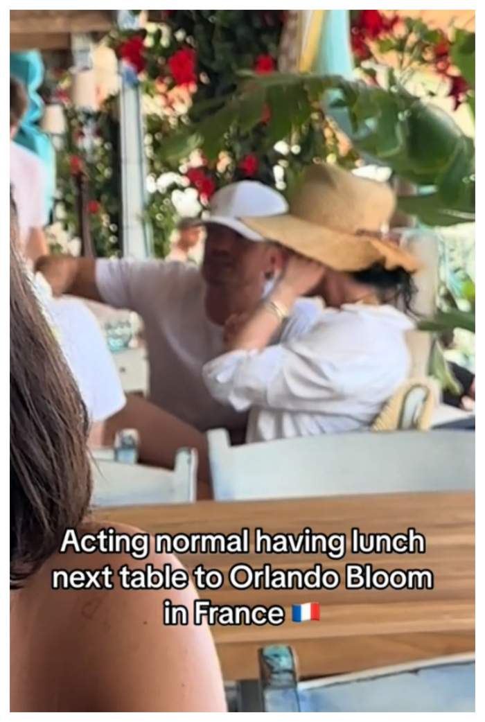 Gina Chirilă și Orlando Bloom au fost la același restaurant, în Franța. Ce videoclip a postat românca pe rețelele de socializare / VIDEO