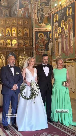 Sandra Izbașa se căsătorește religios cu alesul inimii ei, Răzvan Bănică! Imagini exclusive de la eveniment / PAPARAZZI