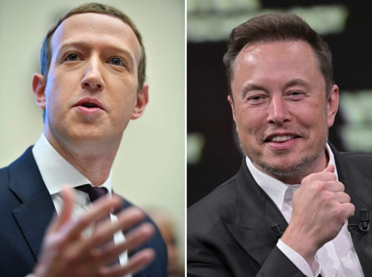 colaj din doua poze cu mark zuckerberg si elon musk