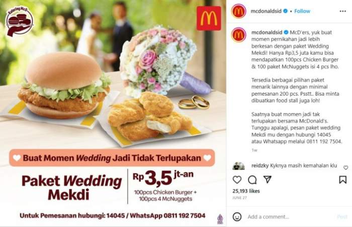 McDonald’s a lansat meniul de nunți! Cât costă să îți faci nunta la celebrul lanț de restaurante
