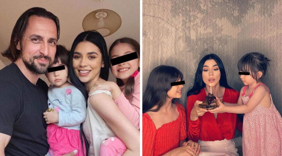 Colaj Denis Ștefan alături de familie Colaj Denis Ștefan alături de soția lui, Cristina, și fetițele lor