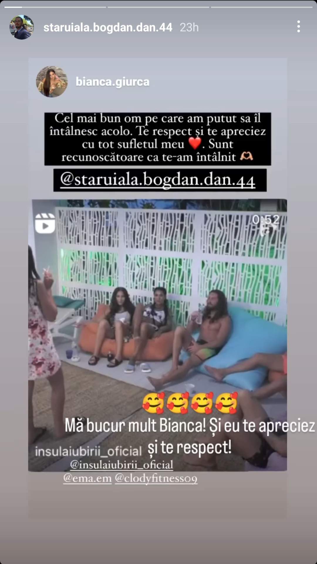 Ce părere are Bianca Giurcă de la Insula Iubirii despre Bogdan Stăruială. Cum a reacționat ispita, atunci când a aflat: „Cel mai...” / FOTO