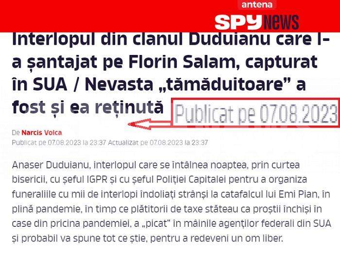 Spynews a aflat înaintea Poliției Române că interlopul pe care îl căuta a fost prins! Detalii exclusive