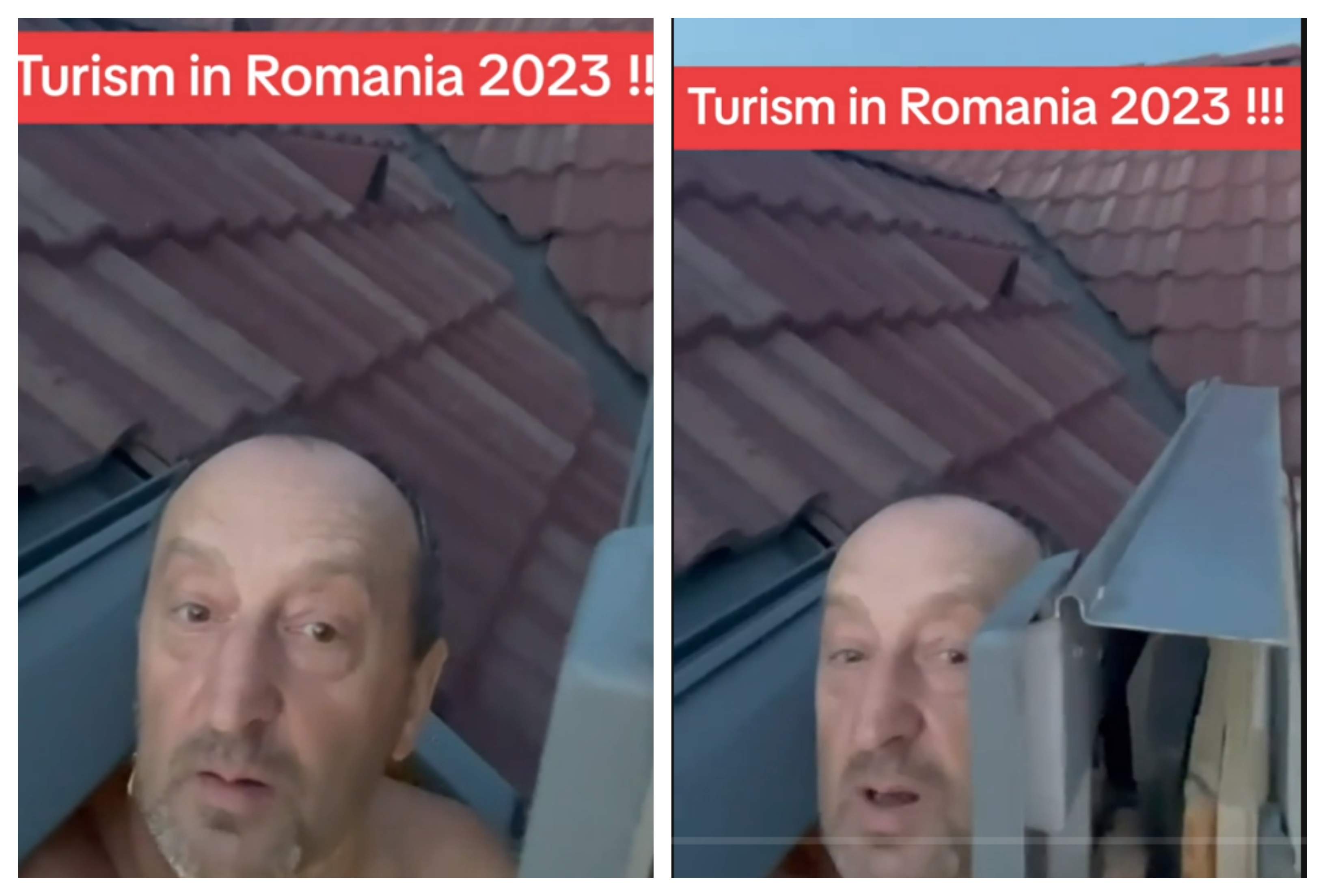 Un turist și-a luat cazare în România și a rămas șocat! Ca să poată face duș în picioare trebuia să scoată capul pe geam / VIDEO