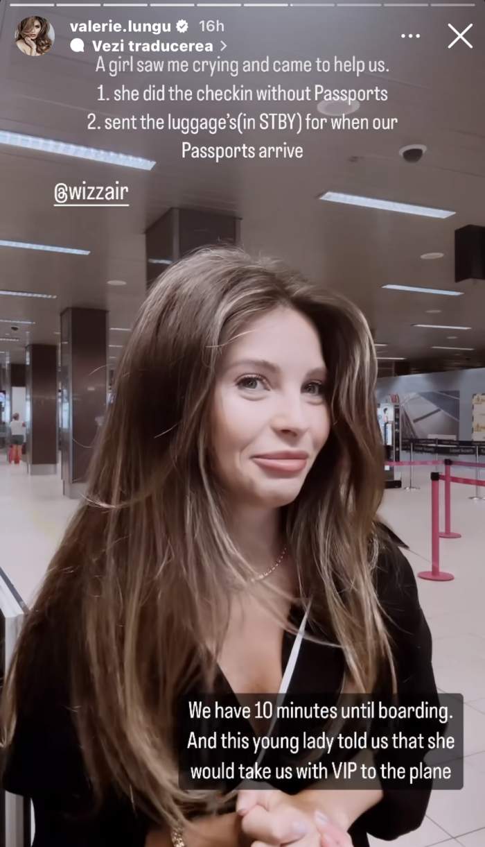 Valerie Lungu, vacanță cu peripeții. Cu ce probleme s-a confruntat influencerița la aeroport: „Doamne ajută!”