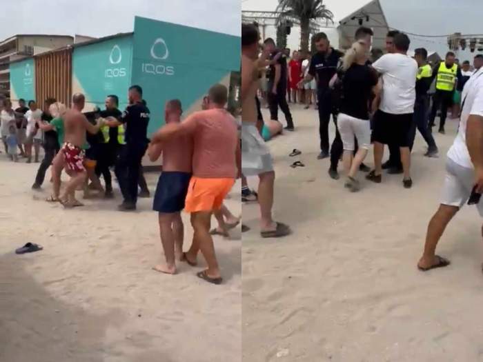 bărbați care se bat în Costinești