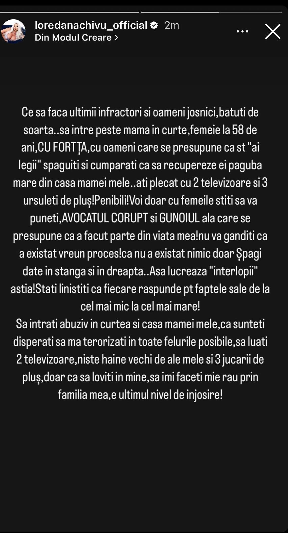 Loredana Chivu, acuzații grave la adresa fostului iubit. Bărbatul ar fi intrat cu poliția peste mama vedetei, pentru a recupera o parte din lucrurile dăruite de el: „Doar cu femeile știți să vă puneți” / FOTO