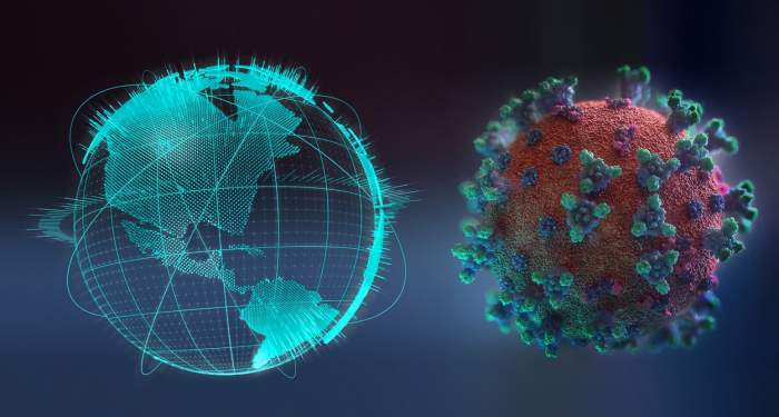 ilustrația grafică a virusului