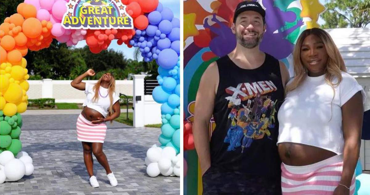 Serena Williams, petrecere pentru dezvăluirea sexului bebelușului Colaj Serena Williams petrecere