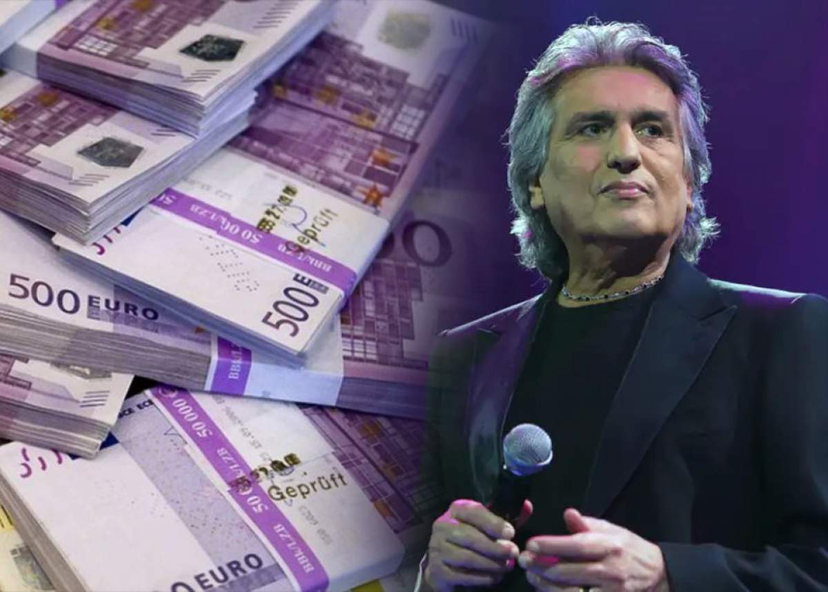 Colaj foto cu artistul italian Toto Cutugno și euro