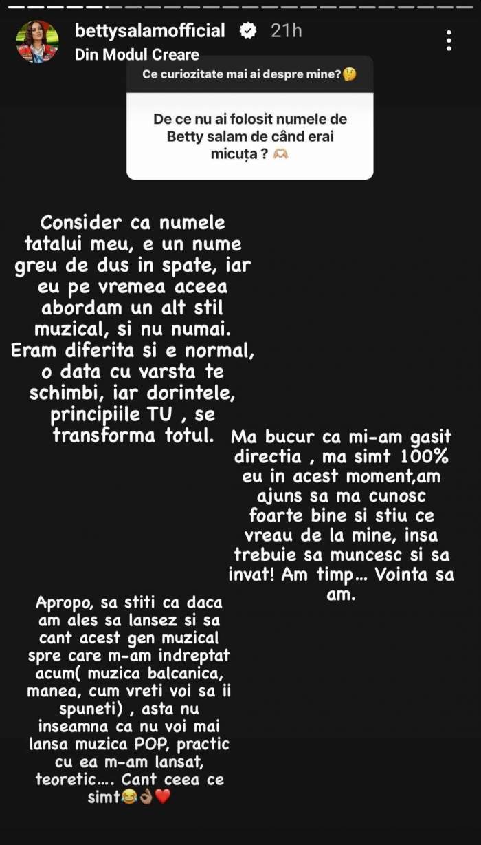 Motivul pentru care Betty Vișănescu, fiica lui Florin Salam, nu a folosit numele Salam de când era mică: „Mi-am găsit direcția...” / FOTO