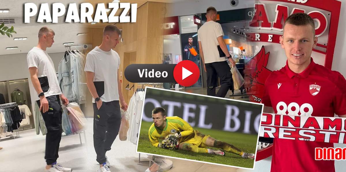 Filip Dujmovic, mai pretențios decât doamnele și domnișoarele când iese la shopping. Portarul de la Dinamo e greu de mulțumit / PAPARAZZI