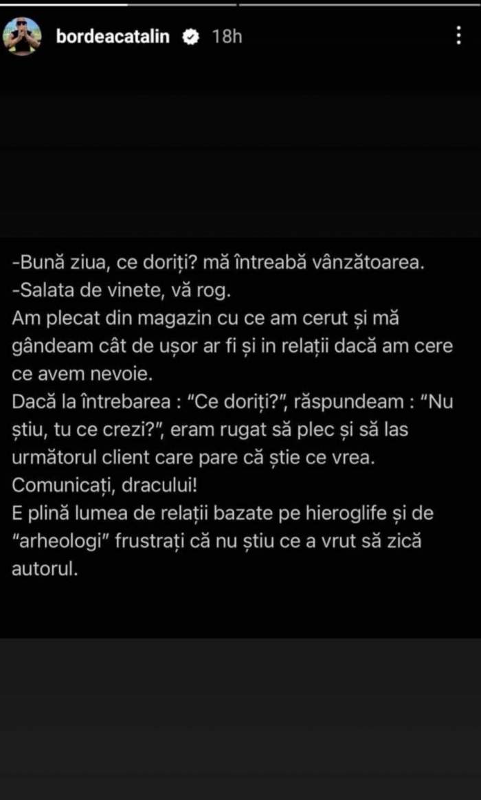 La ce concluzie a ajuns Cătălin Bordea după divorț: „E plină lumea de relații…”. Ce povață a împărtășit cu fanii / FOTO