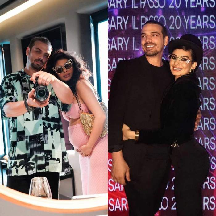 Colaj foto cu Marisa Paloma și soțul ei
