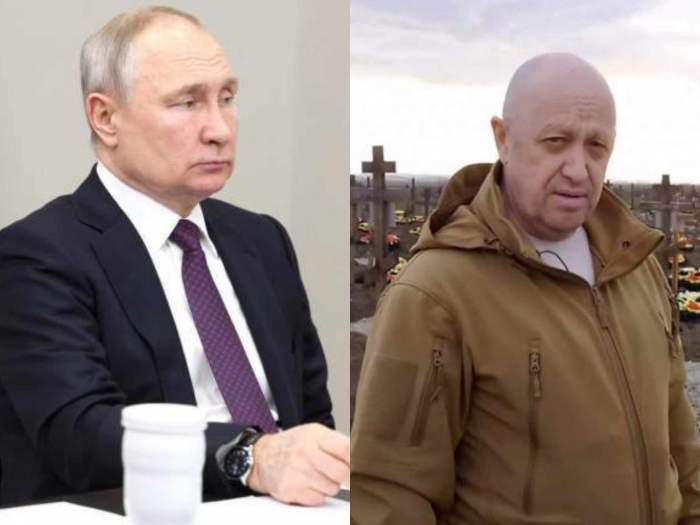 Evgheni Prigojin și Vladimir Putin