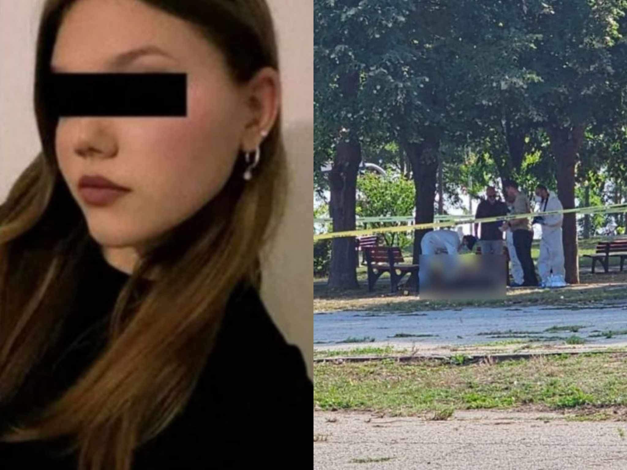 Loredana Atănăsoaie și imagine de la locul în care a fost găsit cadavrul.