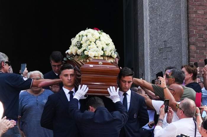 Imagini emoționante de la înmormântarea lui Toto Cutugno