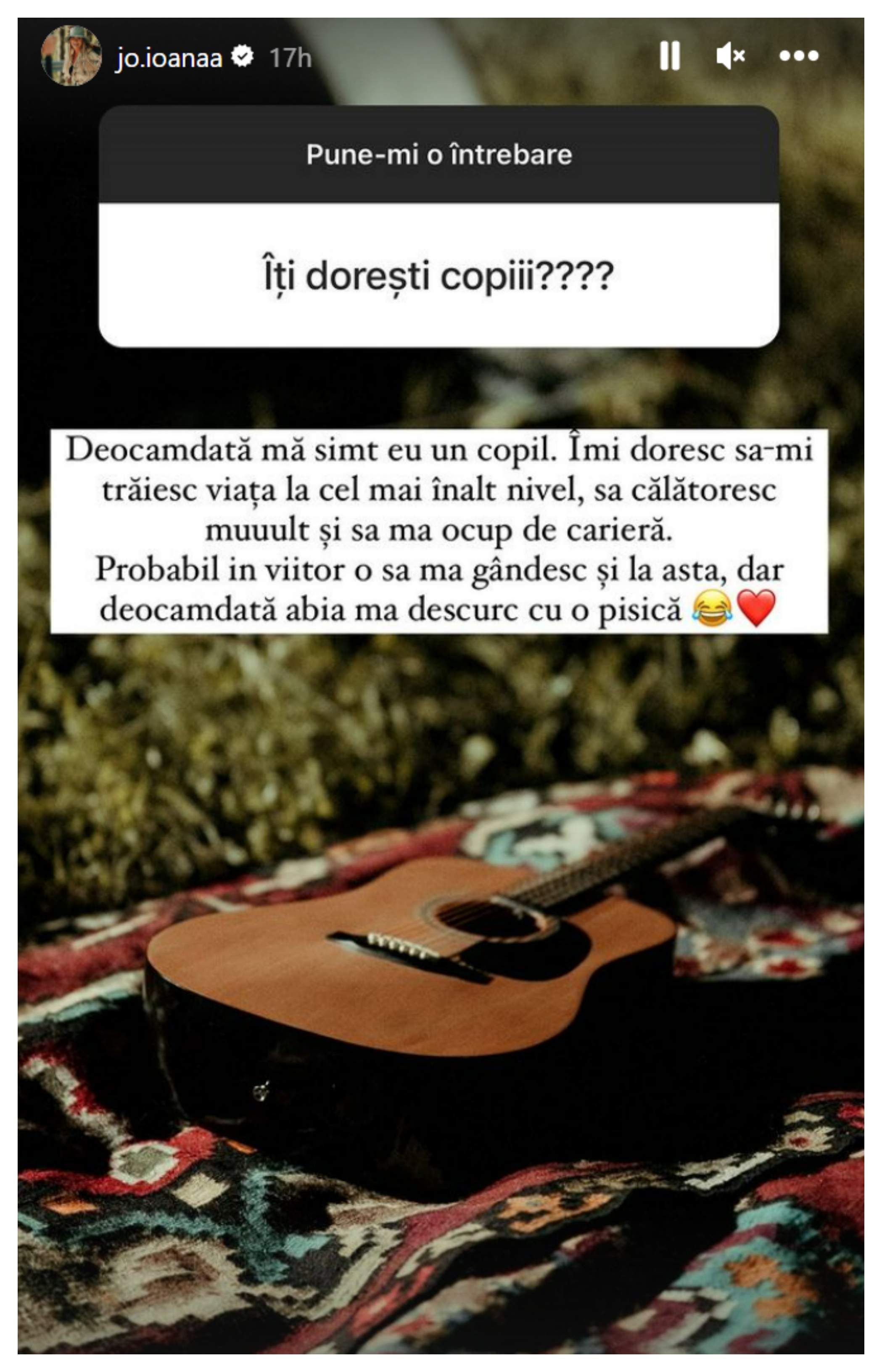 Își dorește Jo să devină mămică? Ce spune artista despre venirea pe lume a unui copil: ”Deocamdată...”