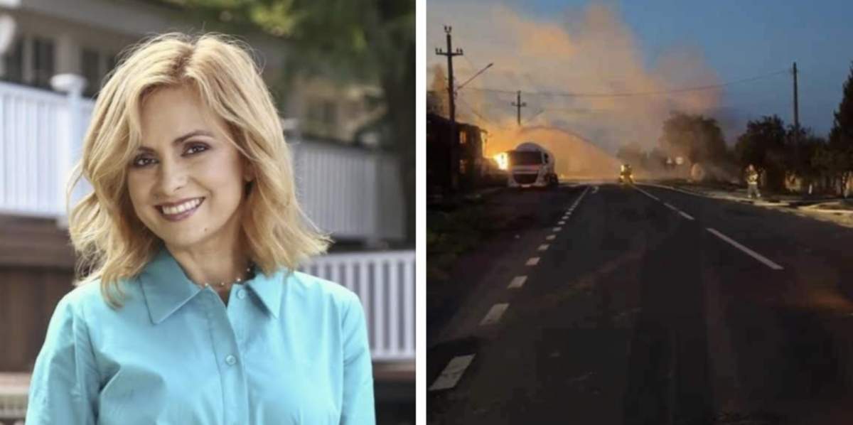 Simona Gheorghe, explozie Crevedia Simona Gherghe este devastată după exploziile de la Crevedia. Prezentatoarea a fost martor unui incident similar