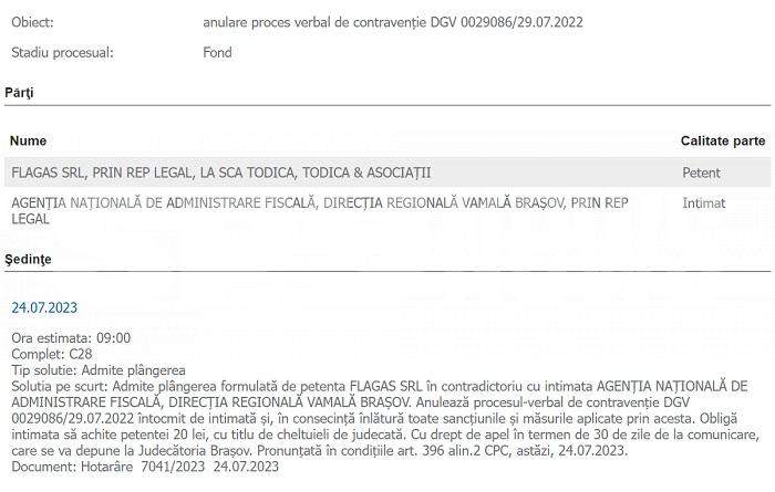 Poliția Locală și Vama, făcute K.O. de firma acuzată de dezastrul de la Crevedia / Deciziile judecătorilor