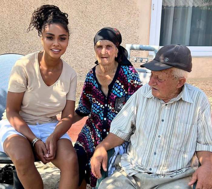 Cum arată bunicii lui Laurette Atindehou. Vedeta, imagine emoționantă cu cei care au crescut-o: "Sănătate multă..” / FOTO