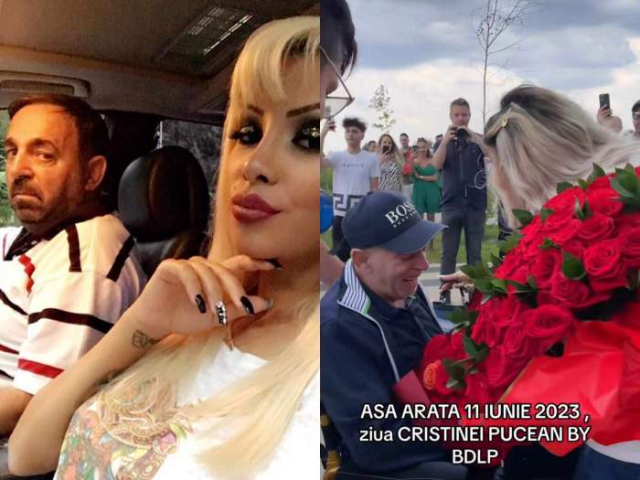 Cristina Pucean și tatăl ei.