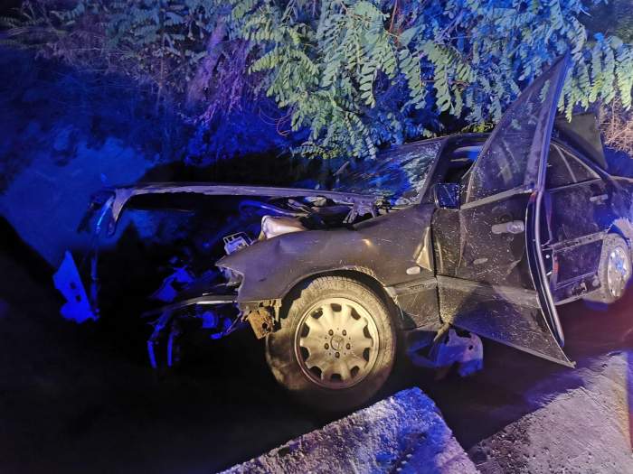 mașina din accidentul din Botoșani