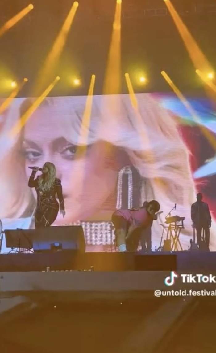 Bebe Rexha, show de zile mari la festivalul UNTOLD 2023! Artista a invitat pe scenă un tânăr din Timișoara, care a dansat alături de ea / FOTO