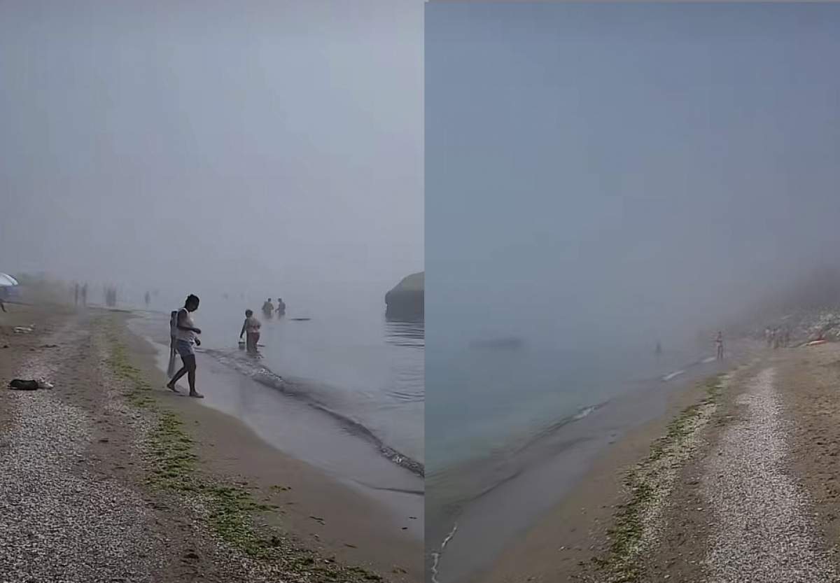 Imagini înfiorătoare de pe litoralul românesc, în urma furtunilor de pe mare. Plajele de la malul Mării Negre sunt goale