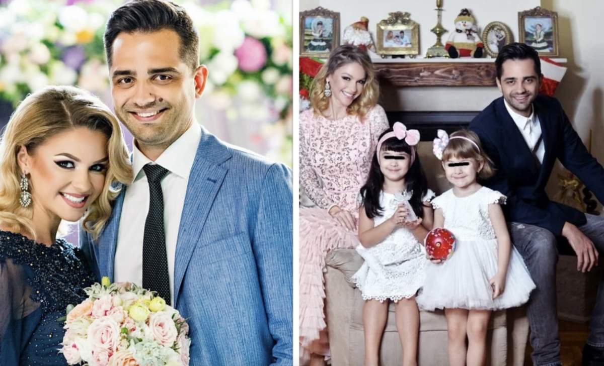 Mihai și Laura Gruia cu cele doua fetițe De ce a divorțat Mihai Gruia de prima soție. Au împreună două fetițe superbe