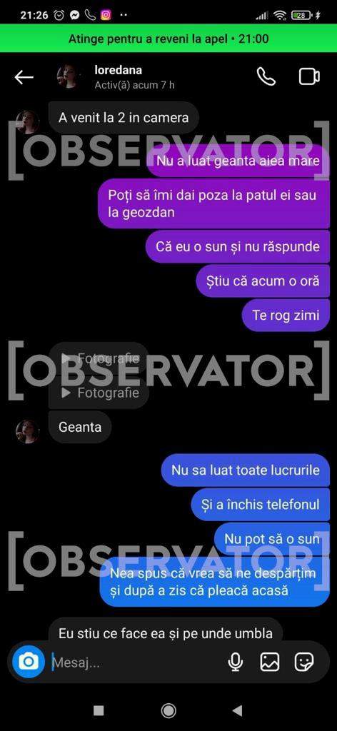 Conversații halucinante între criminala din Mangalia și iubitul victimei! Ce au discutat, la scurt timp după crimă: "Nu te mai iubește, Sergiu" / FOTO