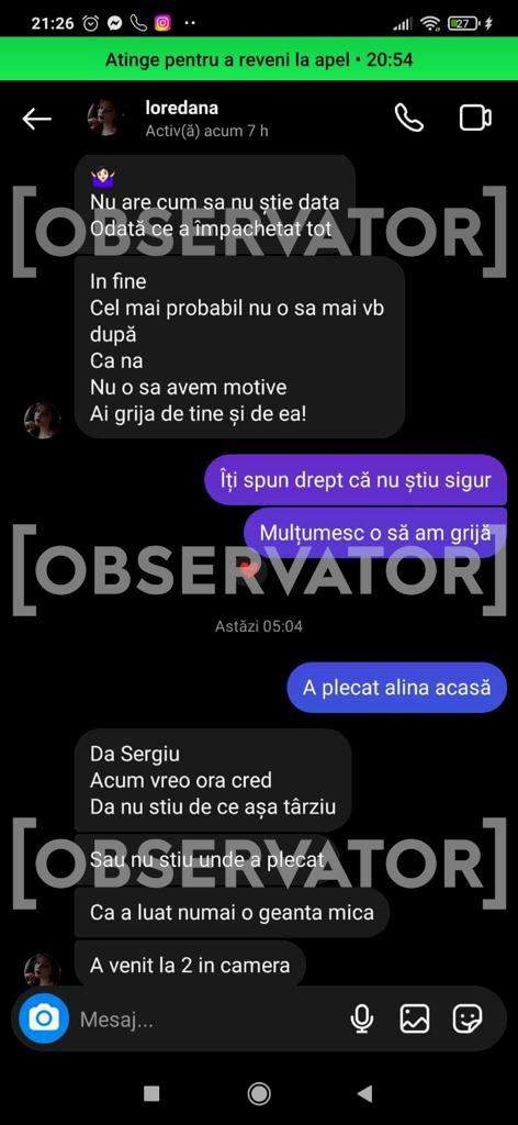 Conversații halucinante între criminala din Mangalia și iubitul victimei! Ce au discutat, la scurt timp după crimă: "Nu te mai iubește, Sergiu" / FOTO