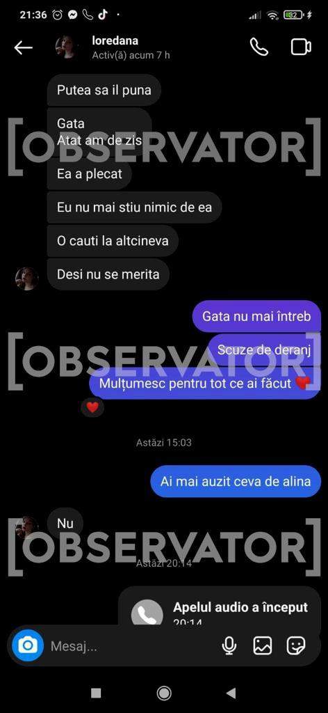 Conversații halucinante între criminala din Mangalia și iubitul victimei! Ce au discutat, la scurt timp după crimă: "Nu te mai iubește, Sergiu" / FOTO
