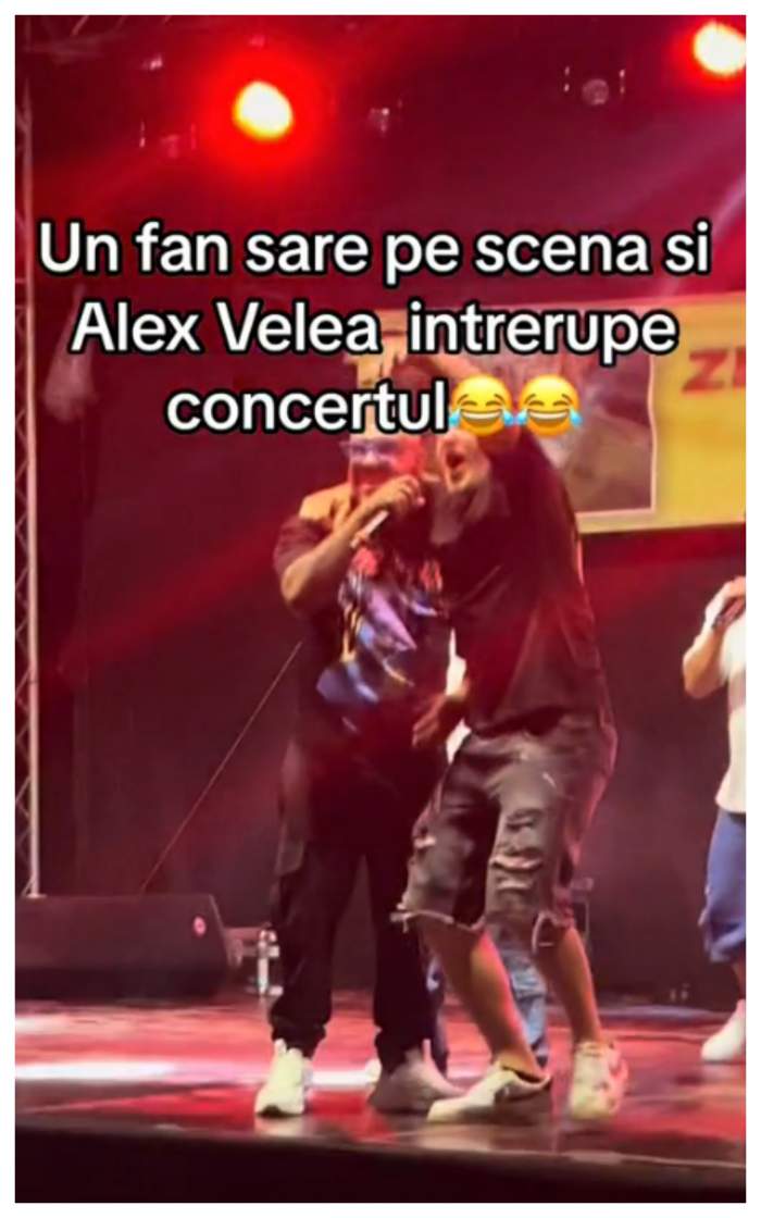 Cum a reacționat Alex Velea când un fan a dat buzna pe scenă, în toiul concertului! Nimeni din cei prezenți nu s-ar fi așteptat