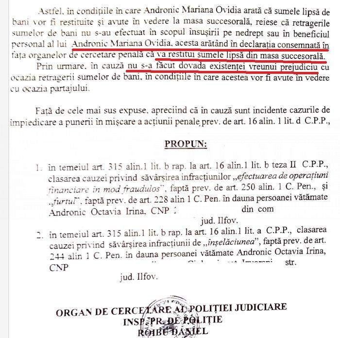 Urmașele regretatului ANDO, scandal penal, pe moștenire! Decizie incredibilă a anchetatorilor  / Șeful Parchetului Sectorului 1 zice că el nu este prim-procuror