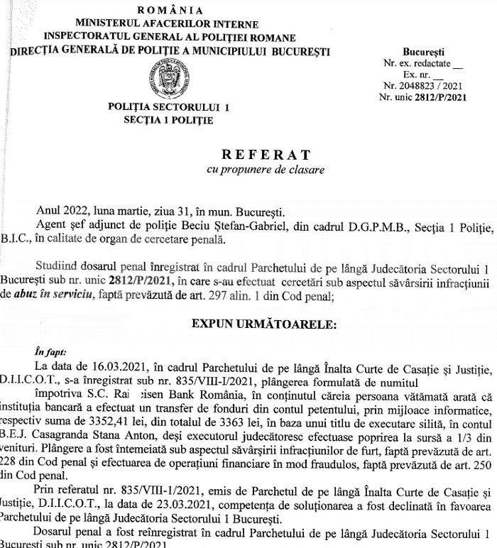 Urmașele regretatului ANDO, scandal penal, pe moștenire! Decizie incredibilă a anchetatorilor  / Șeful Parchetului Sectorului 1 zice că el nu este prim-procuror