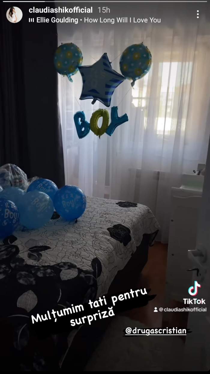 Ce surpriză i-a făcut soțul Claudiei Shik artistei, după ce a născut. Cum arată camera pregătită pentru fiul lor: „Bine ai venit acasă” / FOTO