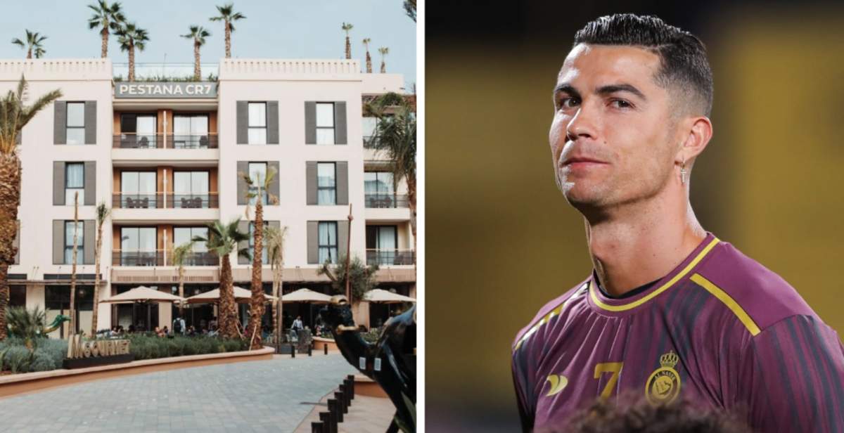 Colaj foto cu Cristiano Ronaldo și hotelul lui Cristiano Ronaldo din Marrakech Așa arată hotelul lui Cristiano Ronaldo din Marrakech. O parte din supraviețuitorii cutremurului devastator din Maroc ar putea locui acolo