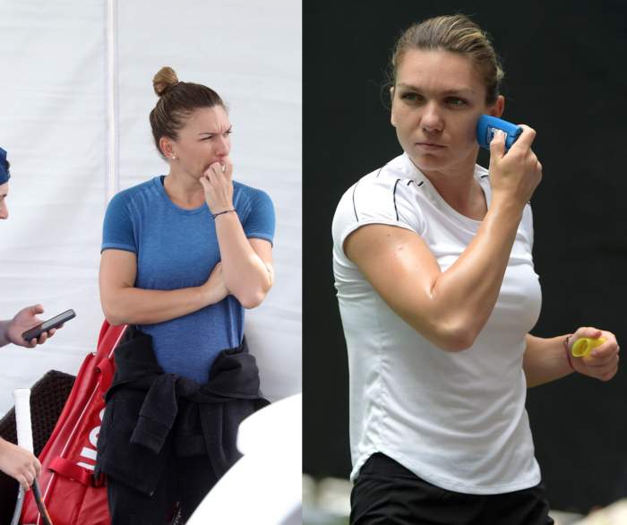 colaj din doua poze cu simona halep